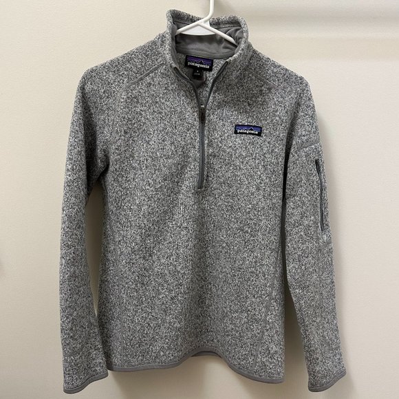 Patagonia Women's Better Sweater 1/4 Zip Fleece Birch White Size Small - Picture 2 of 4